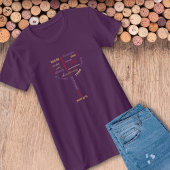Wine Lovers Modern Typografie T-shirt