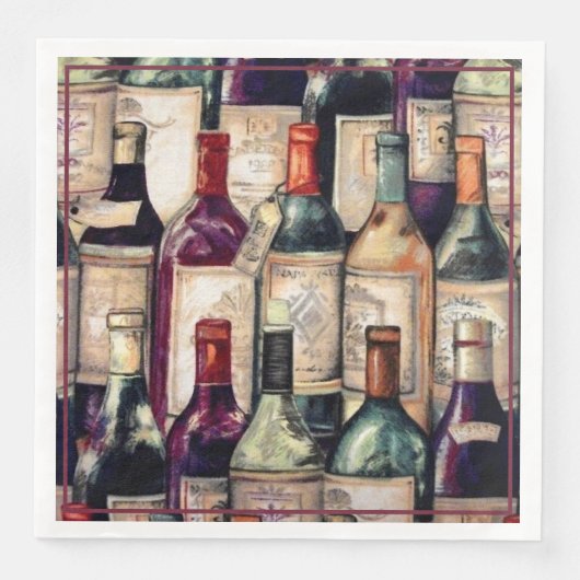 Wine Lovers Napkins Servet (Voorkant)