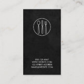 Wine Lux Black Silverware Visitekaartje (Achterkant)