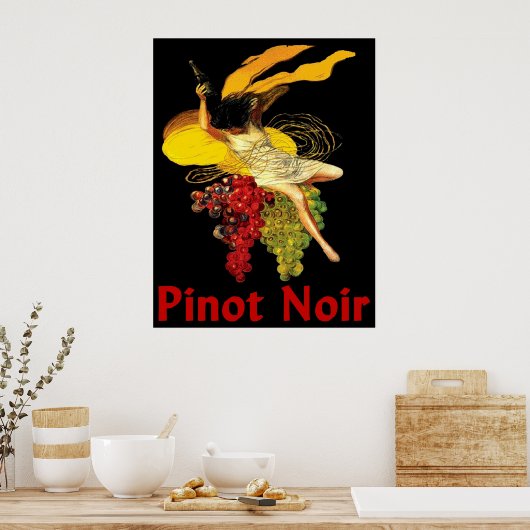 Wine Maid Pinot Noir Poster (Keuken)
