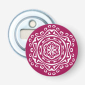 Wine Mandala Button Flesopener (Voorkant)