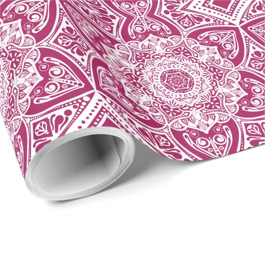 Wine Mandala Cadeaupapier (Rol Hoek)