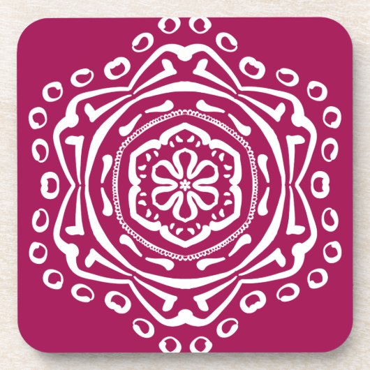 Wine Mandala Drankjes Onderzetter (Voorkant)