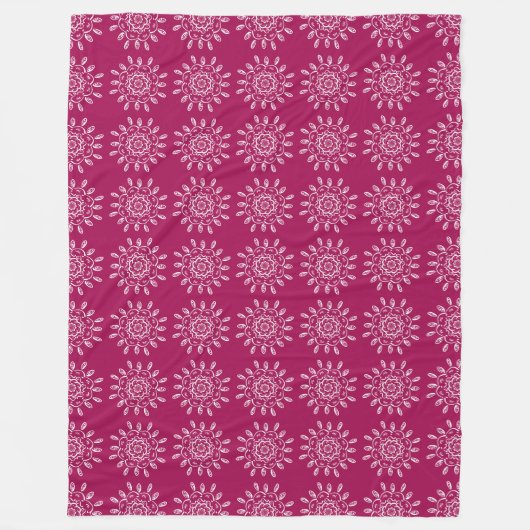 Wine Mandala Fleece Deken (Voorkant)