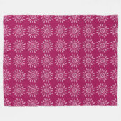 Wine Mandala Fleece Deken (Voorkant (Horizontaal))