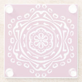 Wine Mandala Glazen Onderzetter (Achterkant)