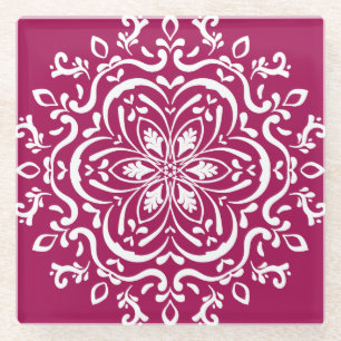 Wine Mandala Glazen Onderzetter