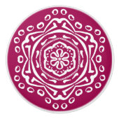 Wine Mandala Keramische Knop (Voorkant)
