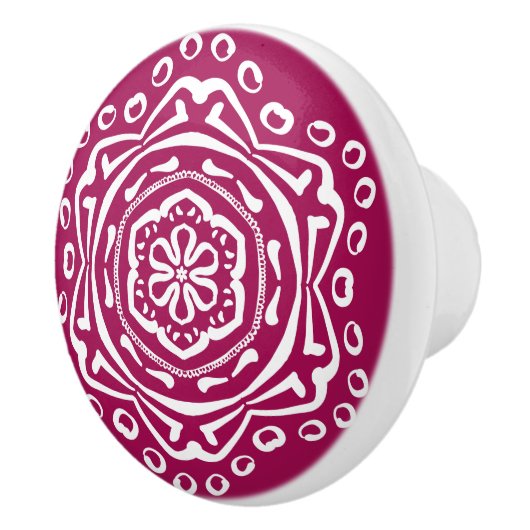 Wine Mandala Keramische Knop (Rechts)