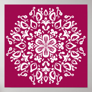 Wine Mandala Poster