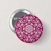 Wine Mandala Ronde Button 5,7 Cm (Voorkant /achterkant)