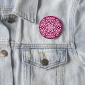 Wine Mandala Ronde Button 5,7 Cm (In situ)