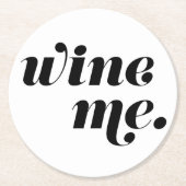 Wine Me. Papieren Onderzetters (Voorkant)