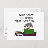 Wine Mellows Me Briefkaart (Voorkant / Achterkant)