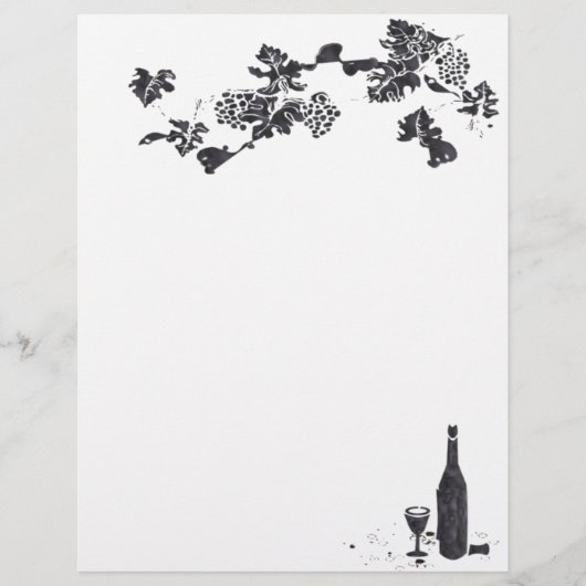 Wine Menu Letterhead (Voorkant)