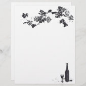 Wine Menu Letterhead (Voorkant / Achterkant)