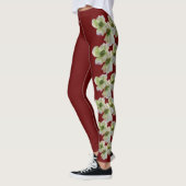 Wine North Carolina State Flower Dogwood Leggings (Links)