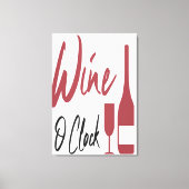 Wine O Clock Canvas Afdruk (Voorkant)