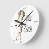 Wine o-klok! Geschenken voor echt gezegde Ronde Klok (Hoek)