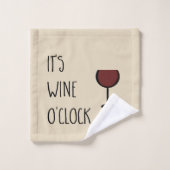 Wine O'Clock Bad Handdoek (Wasdoekje)