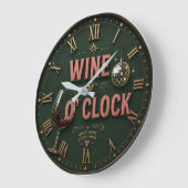 Wine O'Clock Elegant Home Bar Grote Klok (Hoek)