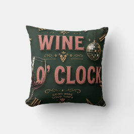 Wine O'Clock Elegant Home Bar Kussen