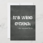 Wine O'Clock Kaart (Voorkant)