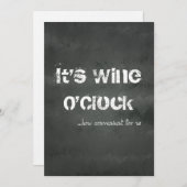 Wine O'Clock Kaart (Voorkant / Achterkant)