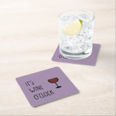 Wine O'Clock Kartonnen Onderzetters (Insitu)