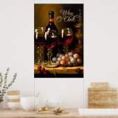Wine O'Clock Poster (Keuken)