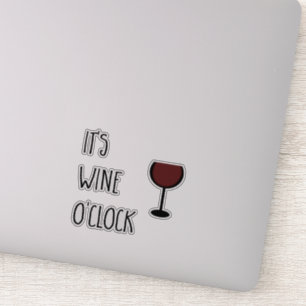 Wine O'Clock Sticker