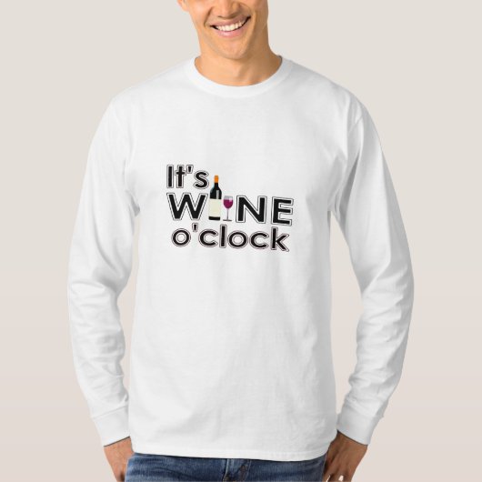 Wine O'Clock T-Shirt (Voorkant)