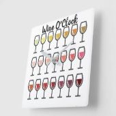 Wine O'Clock Wall klok (Hoek)