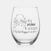 Wine O'Clock Wijnglas Zonder Voet (Voorkant)