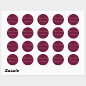 Wine Party Invitation Stickers - Twee maten (Vel)