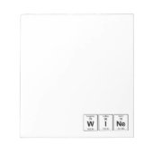 WINe Periodic Tabel Notitieblok (Voorkant)