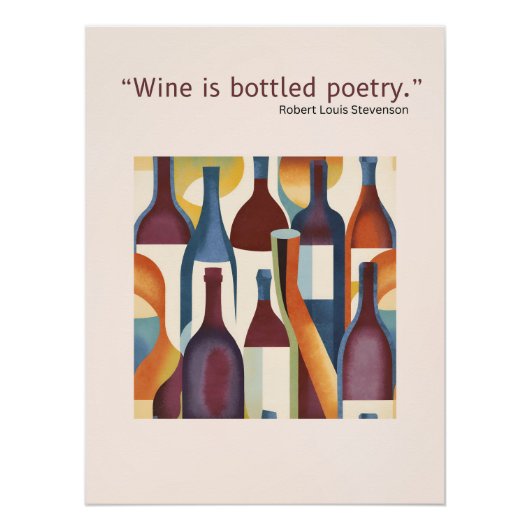Wine Poster Quote (Voorkant)