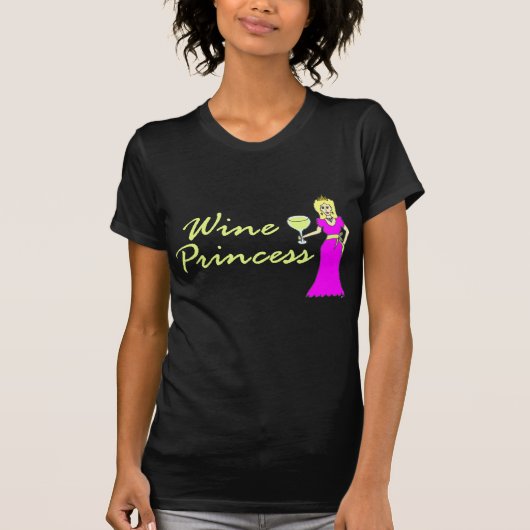 Wine Princess Dark T-Shirt (Voorkant)
