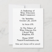 Wine Princess Gathering Kaart (Achterkant)