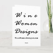 Wine Princess Valentijnsdag Kaart (Achterkant)