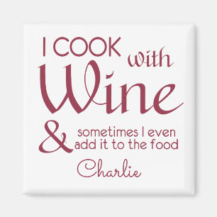 Wine Quote, aangepast naammagneet Magneet