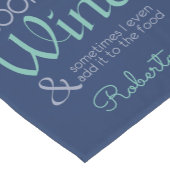 Wine Quote aangepaste tabelrunner Korte Tafelloper (Hoek)