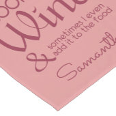 Wine Quote aangepaste tabelrunner Korte Tafelloper (Hoek)