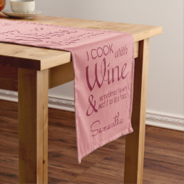 Wine Quote aangepaste tabelrunner Korte Tafelloper