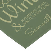 Wine Quote aangepaste tabelrunner Korte Tafelloper (Hoek)