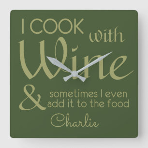 Wine Quote aangepaste wandklok