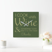 Wine Quote aangepaste wandklok (Huis)