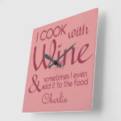 Wine Quote, aangepaste wandklok (Hoek)