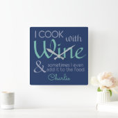 Wine Quote, aangepaste wandklok (Huis)