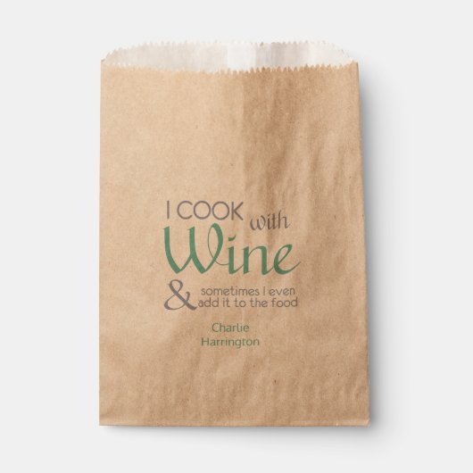 Wine Quote-draagtassen Bedankzakje (Voorkant)